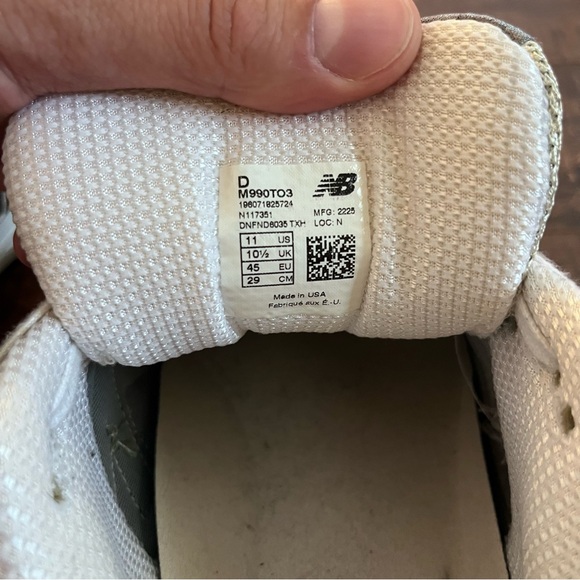 NEW BALANCE TEDDY SANTIS X 990V3 MADE IN USA - Picture 5 of 6